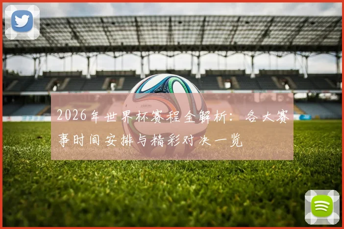 2026年世界杯赛程全解析：各大赛事时间安排与精彩对决一览